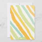 Invitation Le texte transparent moderne couple l'invitation (Dos)