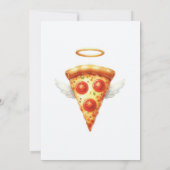 Invitation Le thème de la pizza Un petit morceau de Baby show (Dos)