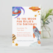 Invitation Le thème de l'Invitation de la fête d'anniversaire (Debout devant)