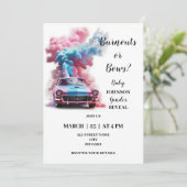 Invitation Le thème du genre Burnouts révèle (Debout devant)