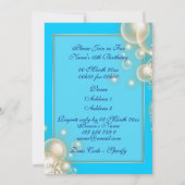 Invitation Le thème masqué par anniversaire de mascarade (Dos)