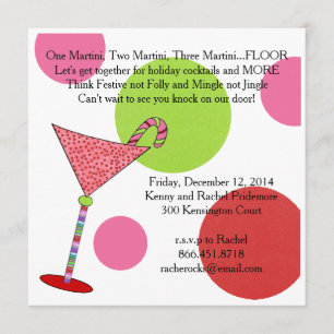 Invitation Le tintement vert rose de très bon goût mélangent