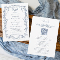 Le tout en un Mariage de Floral Bleu Victorien Fra