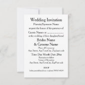 Invitation Le traditionnel écossais et le celtique Mariage ch (Dos)