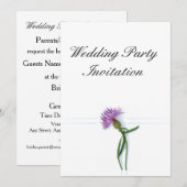 Invitation Le traditionnel écossais et le celtique Mariage ch (Devant / Derrière)