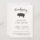 Invitation Le Trendy de l'Amour Rustique| Dîner de Thanksgivi (Devant)