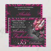 Invitation Le trente-cinquième ouvrier de Khalila (Devant / Derrière)