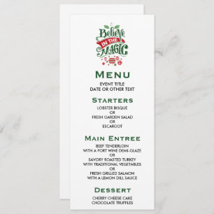 Invitation Le Typographe du Magic Christmas