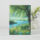 Invitation Le vent dans le vent (Debout devant)