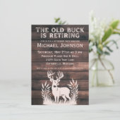 Invitation Le vieux canard prend sa retraite à la chasse rust (Debout devant)