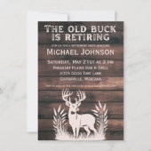 Invitation Le vieux canard prend sa retraite à la chasse rust (Devant)