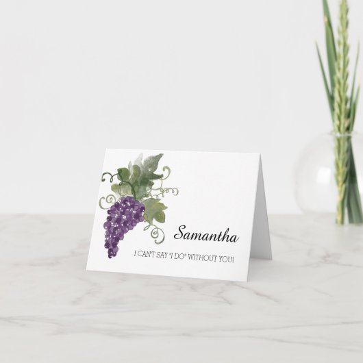 Invitation Le vignoble | de vin d'aquarelle soit ma (Devant)