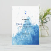 Invitation Le visage du baptême orthodoxe des eaux (Debout devant)