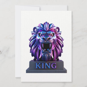 Invitation Le visage du lion