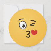 Invitation Le visage Jetant un baiser (Devant)