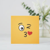 Invitation Le visage Jetant un baiser (Debout devant)