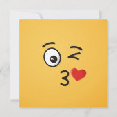 Invitation Le visage Jetant un baiser (Devant)