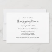 Invitation Le vol de Thanksgiving de la dinde (Devant)