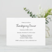 Invitation Le vol de Thanksgiving de la dinde (Debout devant)