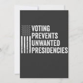 Invitation Le vote empêche les présidences indésirables (Devant)