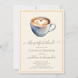 Invitation Le Wedding shower De Café Mixte Parfait