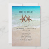 Invitation Le Wedding shower de Sea and Sand Couple (Devant)