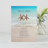 Invitation Le Wedding shower de Sea and Sand Couple (Debout devant)