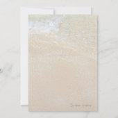 Invitation Le Wedding shower de Sea and Sand Couple (Dos)