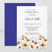 Invitation Le Wedding shower Fleur sauvage Embrace d'été (Devant / Derrière)