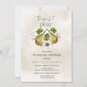 Invitation Le Wedding shower parfait du couple de poires (Devant)
