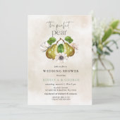 Invitation Le Wedding shower parfait du couple de poires (Debout devant)