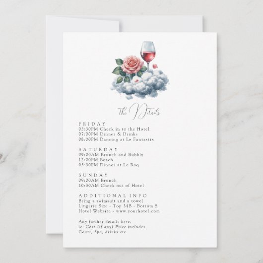 Invitation Le week-end du Cloud Wine (Dos)