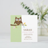 Invitation {le whooo a un bébé ?} (Debout devant)
