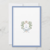 Invitation Leaf Crest Monogram | Scalloped Rehearsal Dinner (Dos)