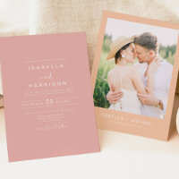LEAH Modern Coral rose Mariage photo