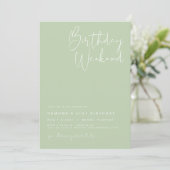 Invitation LEAH Vibrant Pastel Printemps mignon Anniversaire (Debout devant)
