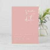 Invitation LEAH Vibrant Pastel Spring Simple Enregistrer la d (Debout devant)