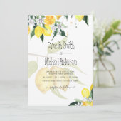 Invitation LeahG Citrus Lemons Budget Mariage Inviter Jaune (Debout devant)