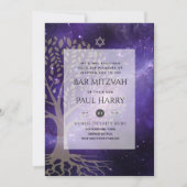 Invitation LeahG Elegant Chic Bar Mitzvah Juif Torah Chic (Devant)