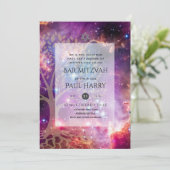 Invitation LeahG Elegant Chic Bar Mitzvah Juif Torah Chic (Debout devant)