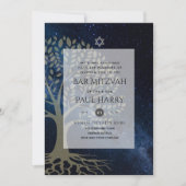 Invitation LeahG Elegant Chic Bar Mitzvah Juif Torah Chic (Devant)