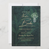 Invitation LeahG Emerald Forest Green Wedding INVITE (Devant)