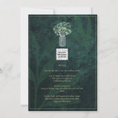 Invitation LeahG Emerald Forest Green Wedding INVITE (Dos)