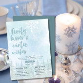 Invitation LeahG Frosty Baisers en hiver Souhaits Fête des ma