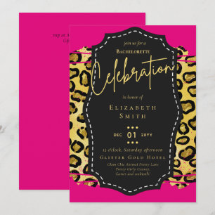 Invitation LeahG Jolie fille Posters de animaux de Glam Bache