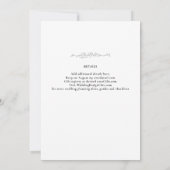 Invitation LeahG Mariage islamique noir blanc Nikah Bismillah (Dos)