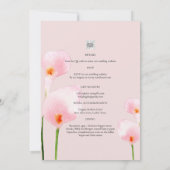Invitation LeahG Rose Calla Lily PHOTO Overlay Mariage Invite (Dos)