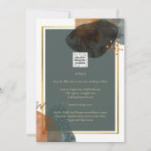 Invitation Leahg TURQUOISE TONNES DE TERRE MARIAGE INVITE QR  (Dos)