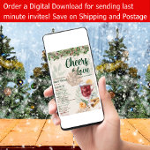 Invitation LeahG Winter Mulled Wine Cheers to Love Mariage