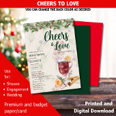 Invitation LeahG Winter Mulled Wine Fête des mariées Mariage